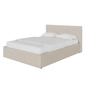 GFW Side Lift Ottoman Storage Bed 135cm Double Natural