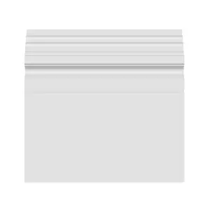 National Skirting Frontier MDF Skirting Board - 350mm x 25mm x 4200mm, Primed, No Rebate