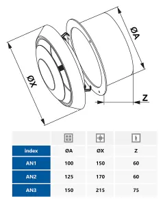 Awenta 100mm Ceiling Air Diffuser Extraction Ventilation Exhaust Cap Circle Air Vent