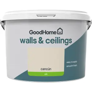 GoodHome Walls & ceilings Cancun Silk Emulsion paint, 2.5L