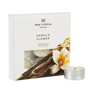 Wax Lyrical Vanilla Flower Pack of 9 Tealights