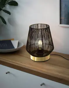 EGLO Escandidos Brass Steel Table Lamp