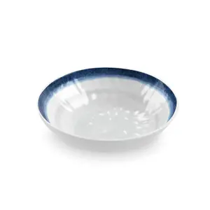 Purely Home Coastal Melamine Low Bowls - Set of 4