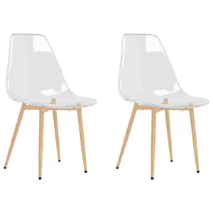 Aylesbury Dining Chair (Set of 2) Transparent / Light Brown