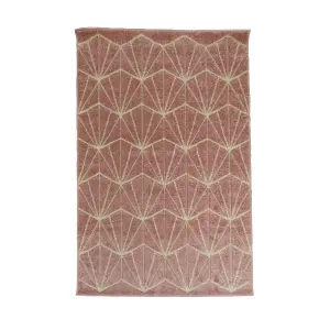 Portland Pink Geometric Small Rug, (L)150cm x (W)80cm