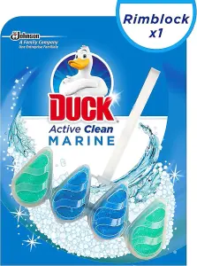 Duck Toilet Rim Block Active Clean Marine 38g x 6