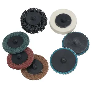 9pc Sanding & Prepping 2 Pads Buffer Buffing Stripping Flap Discs Rotary