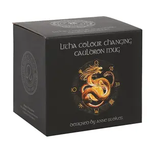 Anne Stokes Litha Cauldron Heat Changing Mug Black/Yellow (One Size)