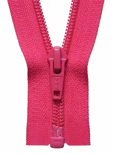 NYLON O/E ZIP 46CM - Nylon Open-End Zip: 46cm or 18.11in: Shocking Pink - YKK