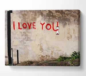 I Love You Timer Canvas Print Wall Art - Medium 20 x 32 Inches