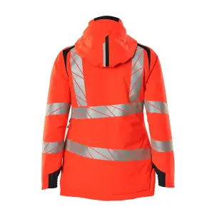 Mascot Accelerate Safe Winter Jacket for Ladies with CLIMascot (Hi-Vis Red/Dark Navy)  (Medium)