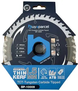 X2 BAP Trade Pro Circular Saw Blade 165mm X 20 40 Teeth Carbide Tipped - Long Life