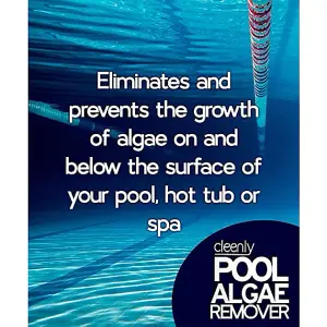 Cleenly Pool Algae Remover - Removes & Prevents the Growth of Algae in Water - Super Concentration and Long Lasting 2L