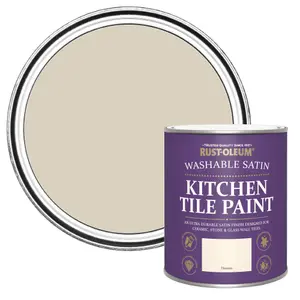 Rust-Oleum Hessian Satin Kitchen Wall tile & panelling paint, 750ml