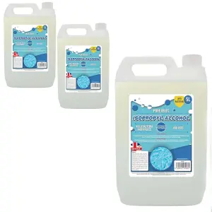 2x 5L Household Cleaning Disinfectant Strong Isopropyl IPA Cleaning Liquid For Grease Dirt Oil & Electronics