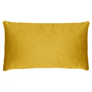 Evans Lichfield Gold Bee Rectangular Velvet Feather Rich Cushion