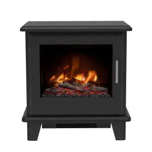 Be Modern Wilmslow 2kW Matt Black Electric Stove (H)585mm (W)550mm