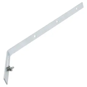 SPARES2GO Gutter Top Rafter Bracket Universal Galvanised Steel Fascia Support Fixing (300mm)