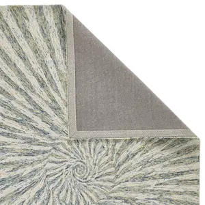 Melrose Elemental Vortex Grey Medium Area Rug 120X170cm