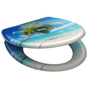 SCHÜTTE Duroplast Toilet Seat with Soft-Close CARRIBEAN Printed