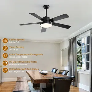 Arvine 5 - Blade LED Ceiling Fan with Remote Control and Light Kit