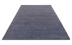 York Navy Blue Colour Plain Wool Tufted Rug Rug 200x290cm for the