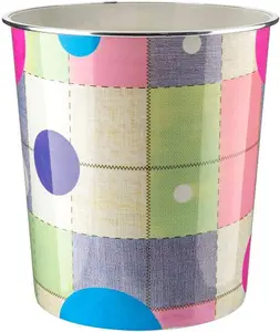 MantraRaj Plastic Waste Paper Basket Bin Round Waste Basket Trash Can Lightweight Recycling Rubbish Bin (Square)