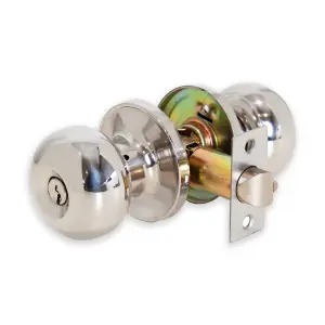 XFORT Bello Entrance Knob Set Polished Chrome for Internal Doors