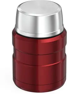 Thermos Stainless King Red Food Flask - 470Ml