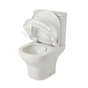 GoodHome Malo White Close-coupled Floor-mounted Toilet & full pedestal basin (W)380mm (H)830mm