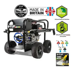 V-TUF D10 2465PSI (170 BAR) 10HP YANMAR DIESEL PRESSURE WASHER WITH GEARBOX PUMP 21L/MIN