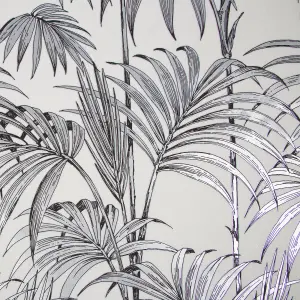 Julien MacDonald Honolulu Silver Tropical Wallpaper