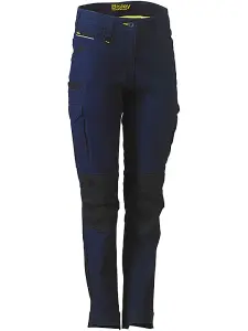 BISLEY WORKWEAR WOMEN'S FLX & MOVE CARGO TROUSERS NAVY 24