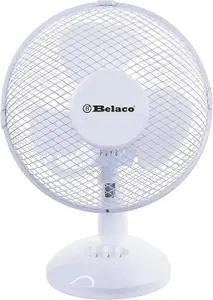 Belaco 9" Desk Fan / table fan - white