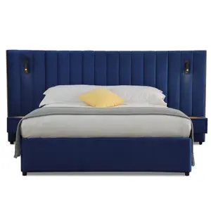 Hotel Bed Frame Ottoman KING SIZE Storage Bed With Headboard with Pocket Sprung Mattress