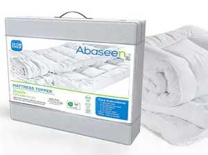 Abaseen Double Mattress Topper 10cm Extra Thick 137x190x10cm