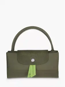 Longchamp Le Pliage Green Recycled Canvas Small Top Handle Bag