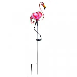 Solar Flamingo Stake Light Large Garden Ornament LED Light Up Bird Statue 90cm