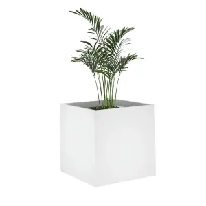 Berkfield Planter Box White 40x40x40 cm Engineered Wood