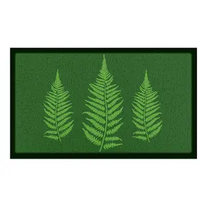 Green Fern Indoor & Outdoor Doormat - 70x40cm