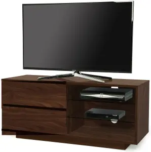 Centurion Supports Gallus Premium Walnut with 2-Walnut Drawers and 2 Shelves up to 55" LED, OLED, LCD TV Cabinet