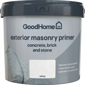 GoodHome Masonry White Primer & undercoat, 5L