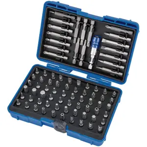 Draper Screwdriver and Bit Holder Set 80 Piece 82396