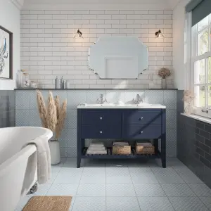 Laura Ashley Mason Charcoal Gloss Brick effect Ceramic Wall Tile Sample