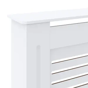 MDF Radiator Cover White 205 cm