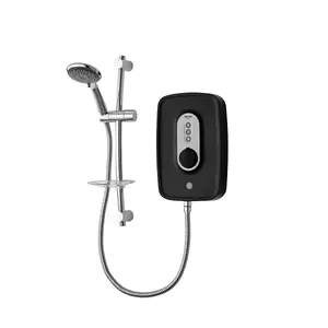 Triton Danzi Matt Black 8.5kW Electric Shower + Riser RP Perea Aquasurge Opal 3