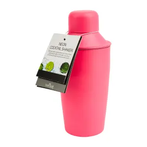 BarCraft 300ml Mini Neon Pink Cocktail Shaker