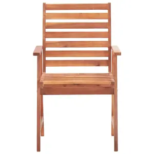 Berkfield Outdoor Dining Chairs 3 pcs Solid Acacia Wood