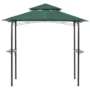 Beliani Traditional Gazebo Dark Green NARO