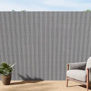 200cm W x 300cm L Sun-blocked Privacy Fence Screen Panels Light Grey